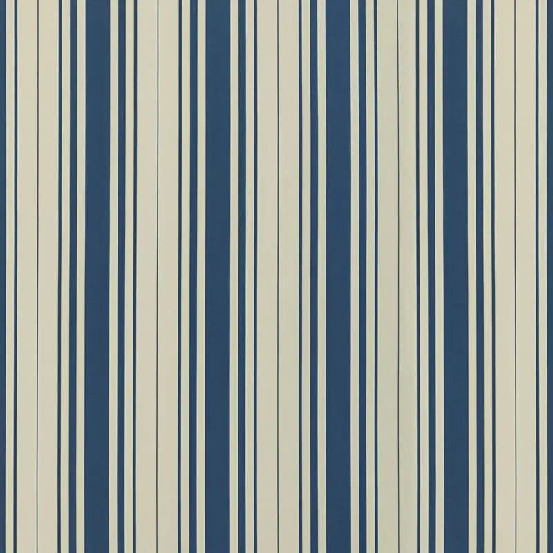 Lee Jofa Wallpaper P2022100.50 Baldwin Stripe Wp Navy