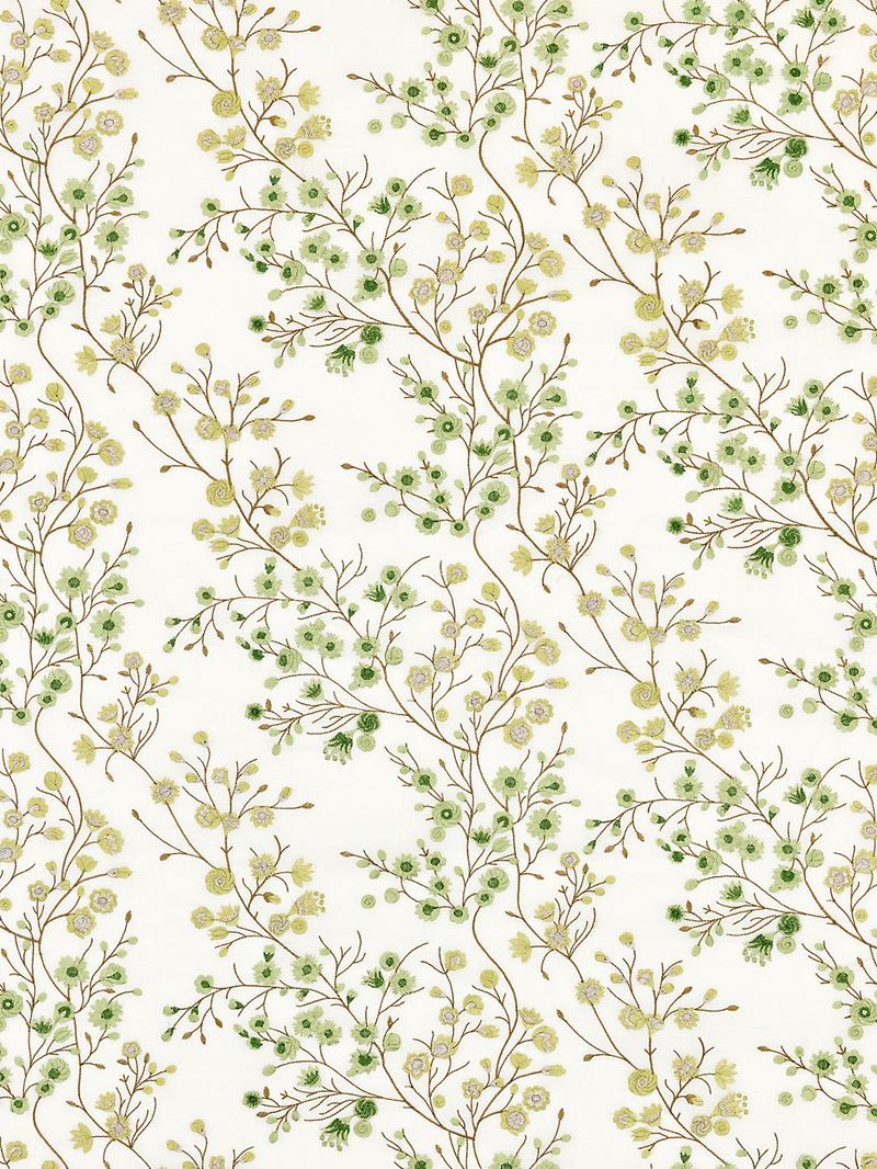 Scalamandre Fabric P4 00019863 Lilette Sheer Fern