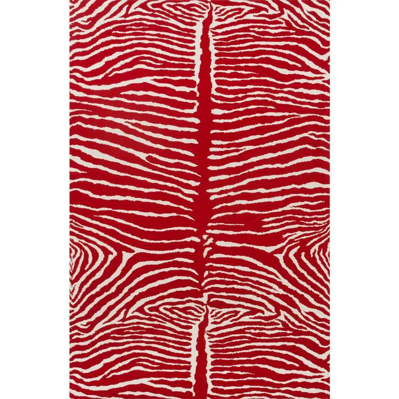 Brunschwig & Fils Wallpaper P8014100.19 Le Zebre Red