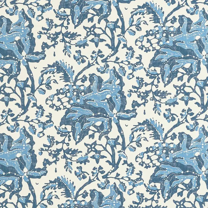 Brunschwig & Fils Wallpaper P8022102.550 Weymouth Indigo