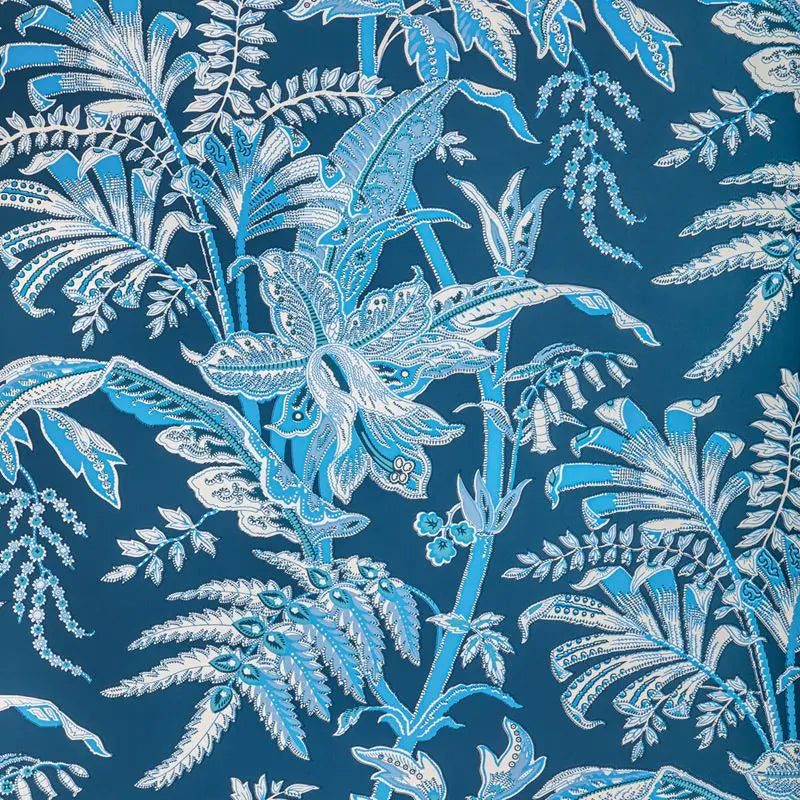 Brunschwig & Fils Wallpaper P8022104.550 Seychelles Navy