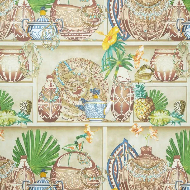 Brunschwig & Fils Wallpaper P8022107.9175 Maizan Calypso