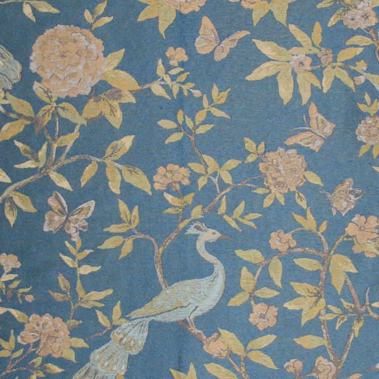 RM Coco Fabric Peony Bird Lazuli