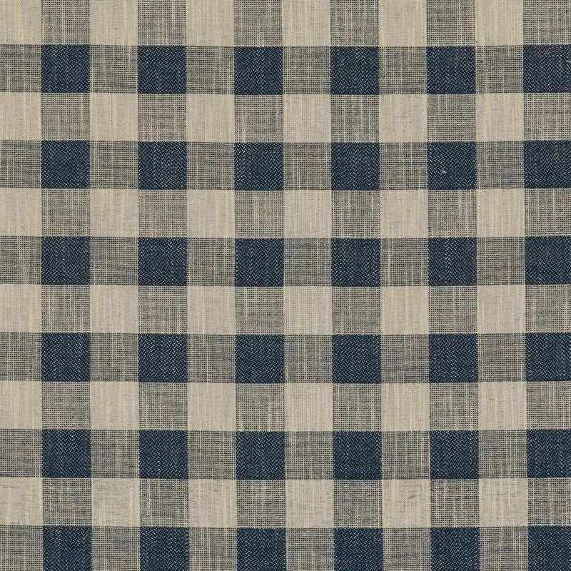 Baker Lifestyle Fabric PF50490.680 Block Check Indigo