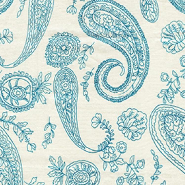 RM Coco Fabric PLEASURE Turquoise Cream