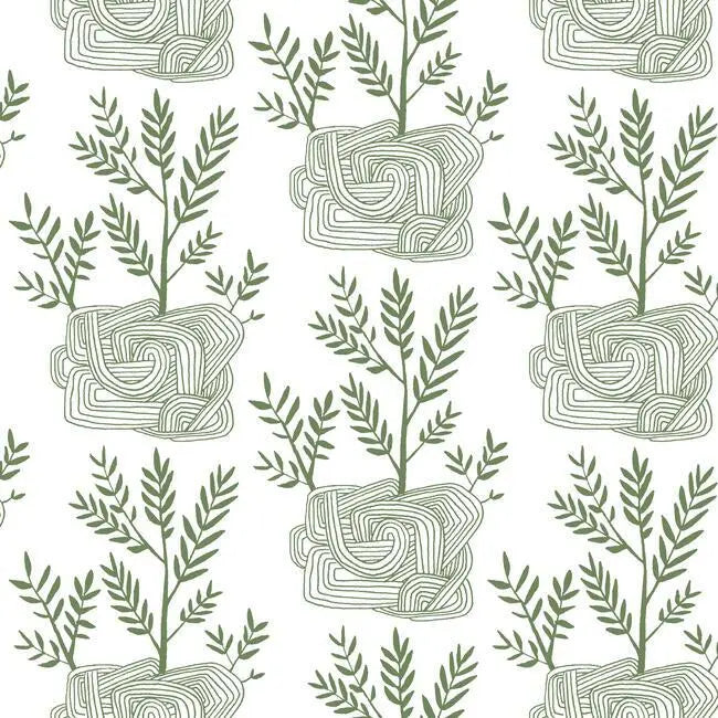 York PSW1226RL Seedlings Peel and Stick Wallpaper