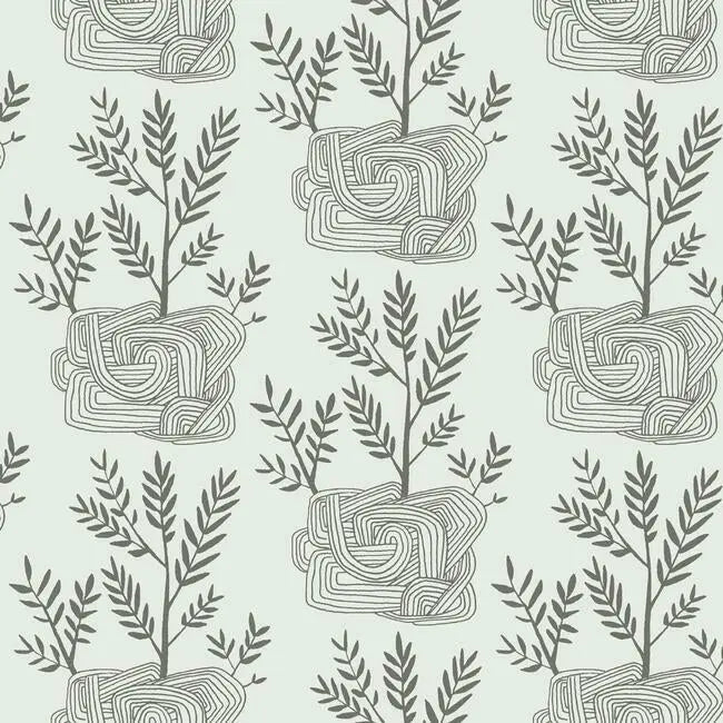 York PSW1227RL Seedlings Peel and Stick Wallpaper