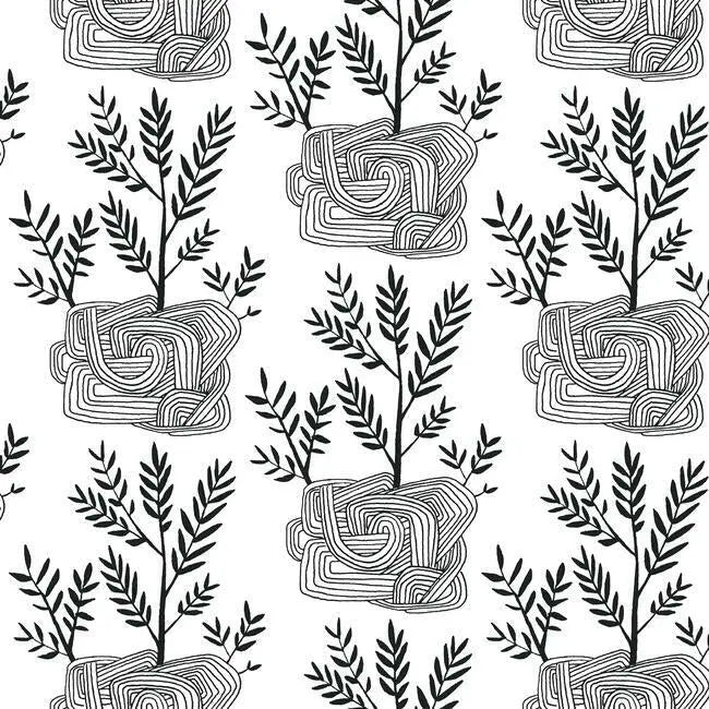 York PSW1229RL Seedlings Peel and Stick Wallpaper