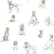 York Wallpaper PSW1339RL Dog's Life