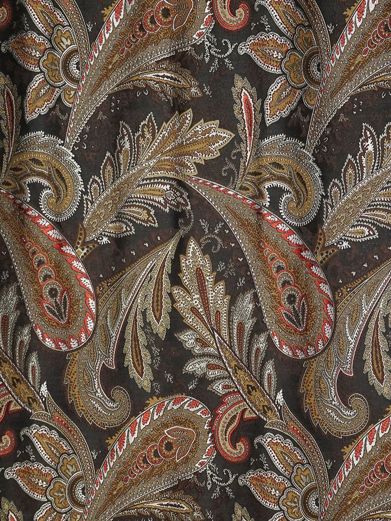 Scalamandre Fabric SB 00011058 Paisiello Black Coral