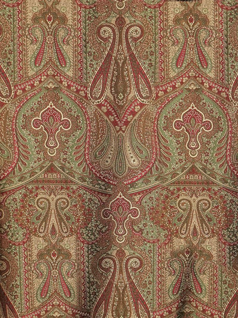 Scalamandre Fabric SB 00960343 Cachemire Persiano Marrone