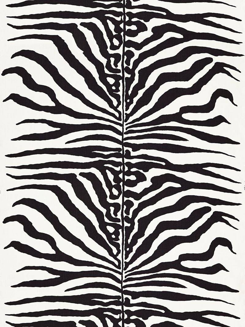 Scalamandre Fabric SC 000116366M Zebra Black