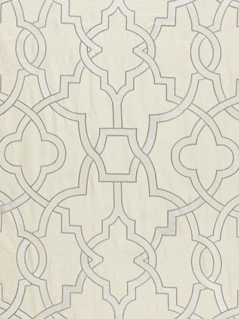 Scalamandre Fabric SC 000127073 Damascus Embroidery Alabaster