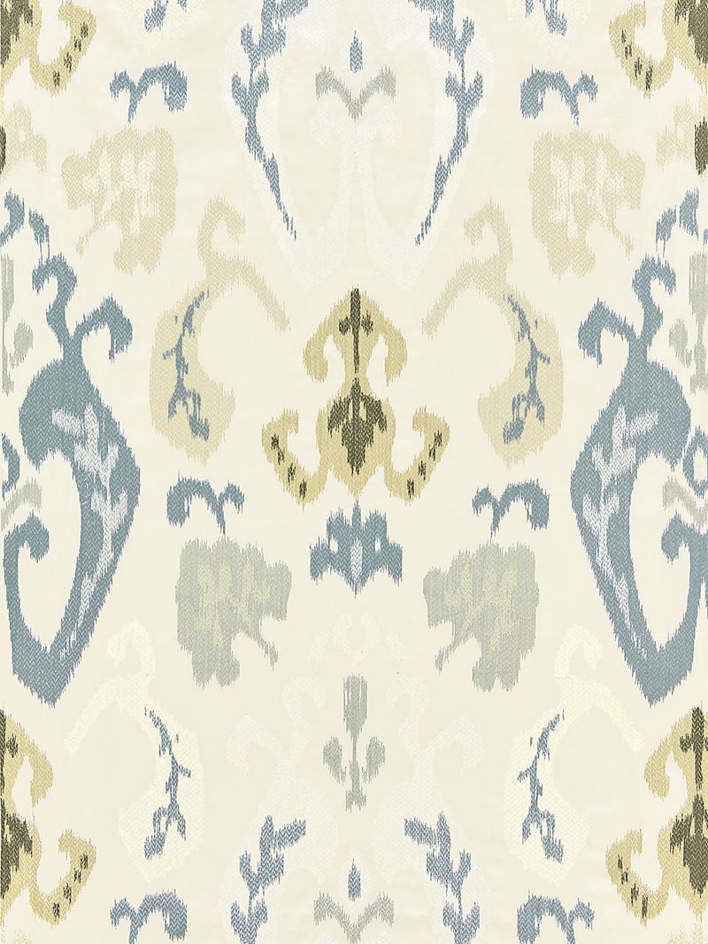 Scalamandre Fabric SC 000127172 Mandalay Ikat Embroidery Cloud