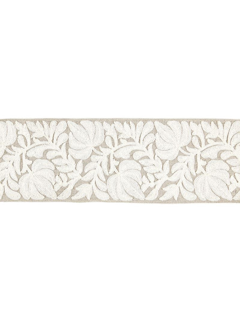 Scalamandre Fabric SC 0001T3296 Coventry Embroidered Tape Flax