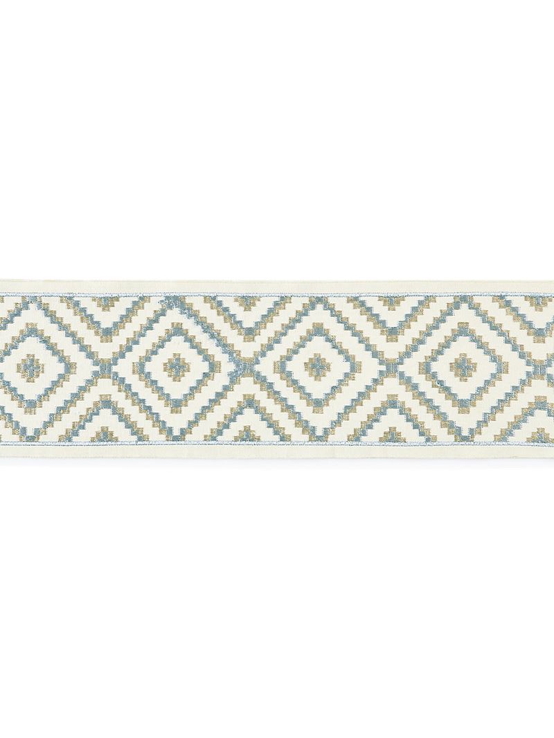 Scalamandre Fabric SC 0001T3306 Medina Embroidered Tape Mineral