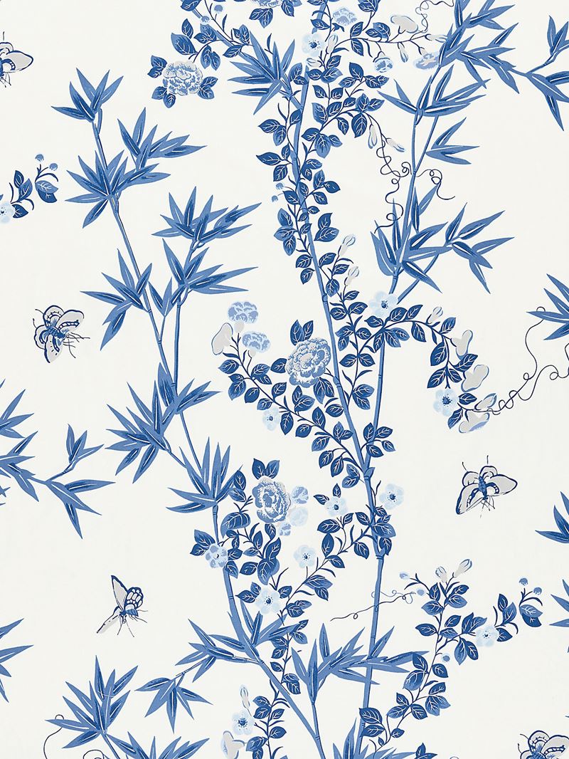 Scalamandre Fabric SC 000216608 Jardin De Chine Porcelain