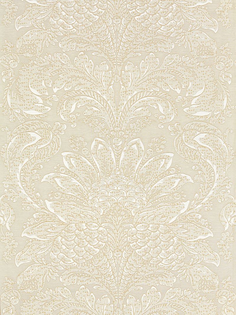 Scalamandre Fabric SC 000227081 Carlotta Damask Fog