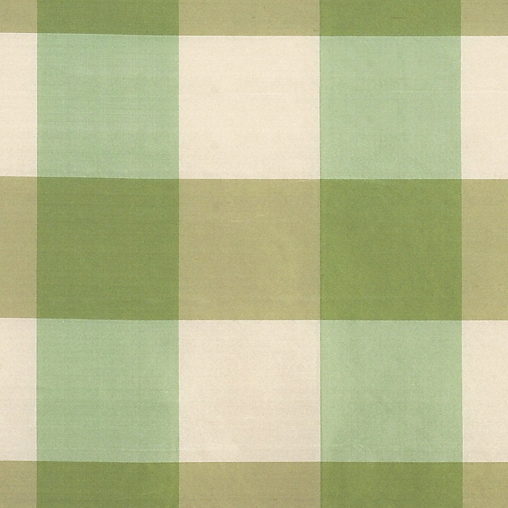 Scalamandre Fabric SC 000236291 Woodland Check Green & Ivory