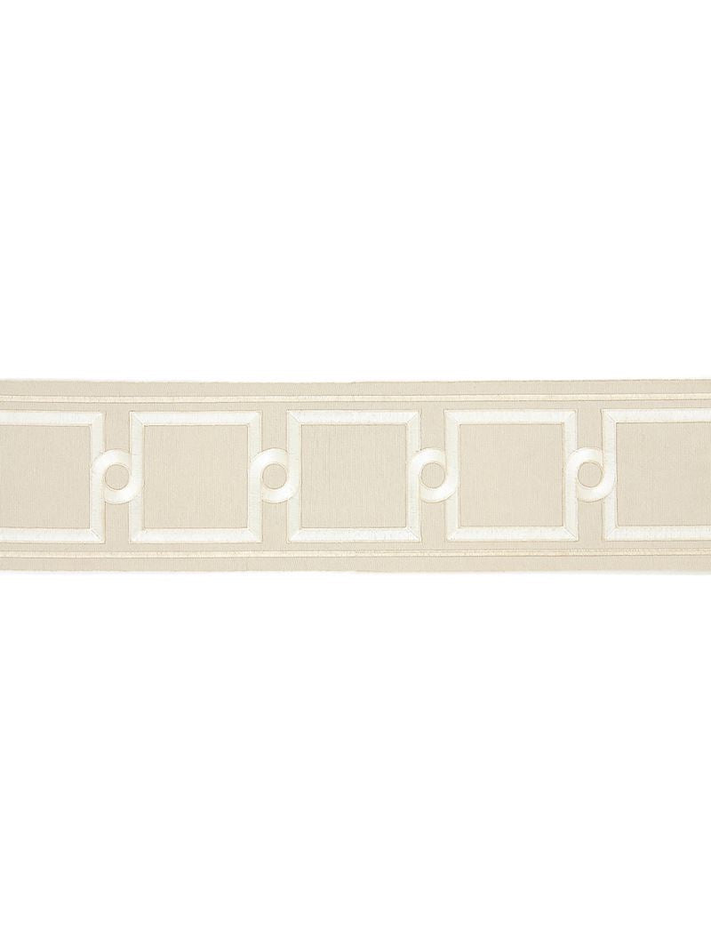 Scalamandre Fabric SC 0002T3287 Square Link Embroidered Tape Sand