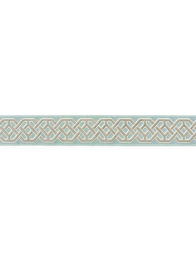 Scalamandre Fabric SC 0002T3322 Beaufort Velvet Tape Aquamarine