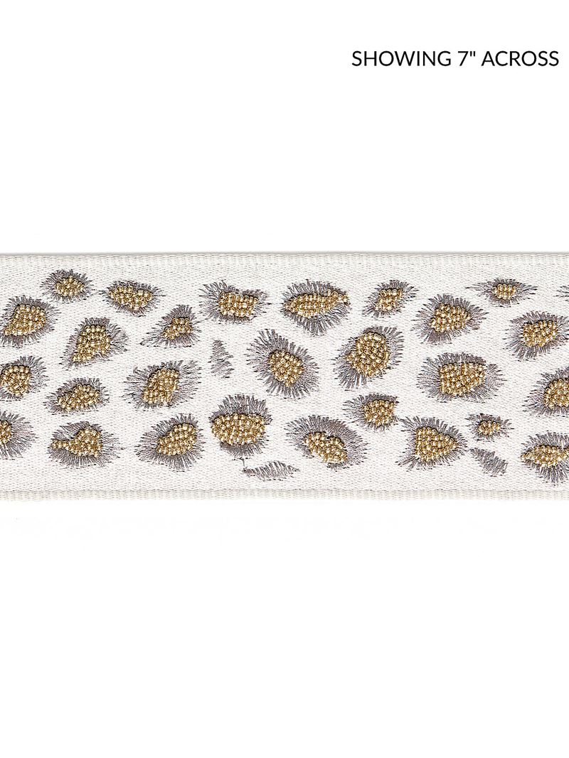 Scalamandre Fabric SC 0002T3333 Catwalk Embellished Tape Looking Glass