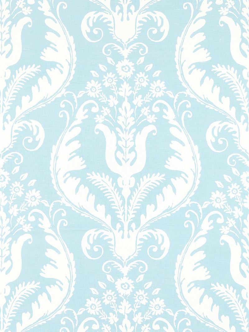 Scalamandre Fabric SC 000316597 Primavera Linen Print Sky