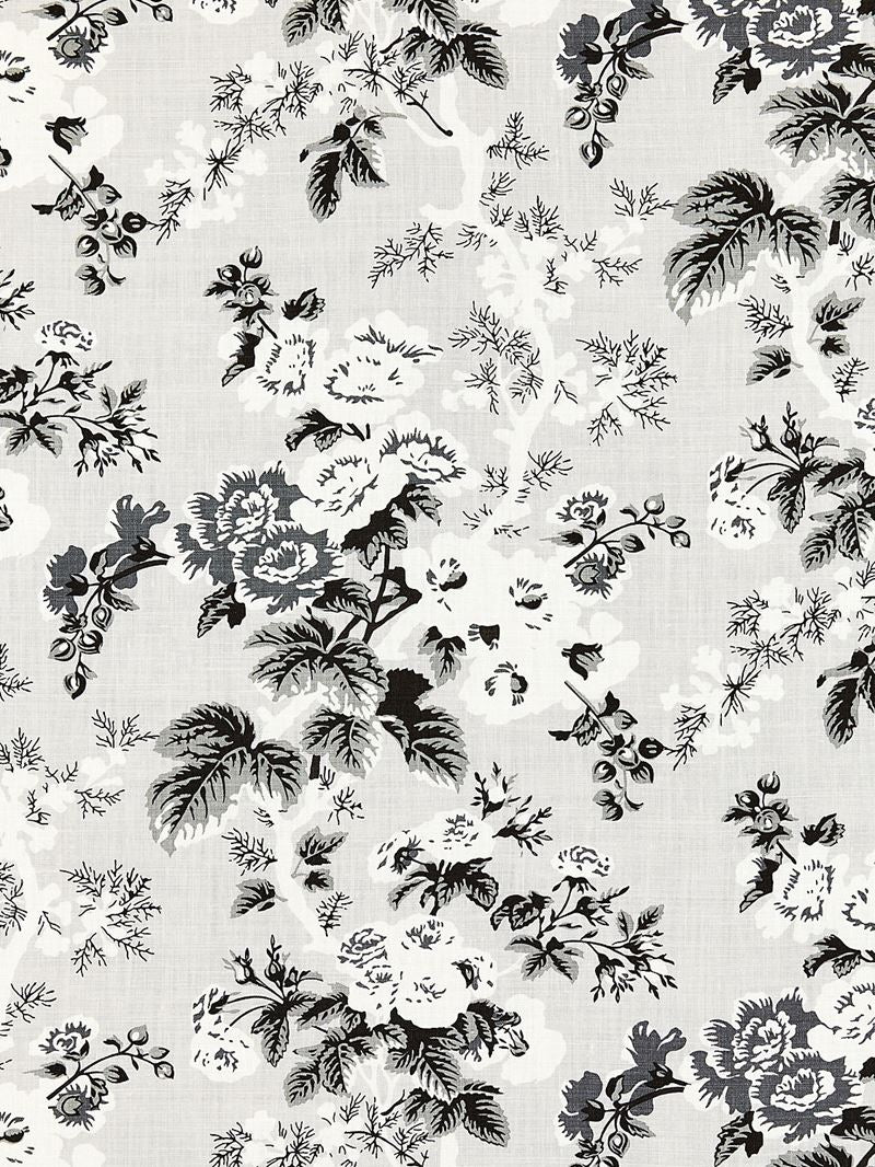 Scalamandre Fabric SC 000316602 Ascot Linen Print French Grey