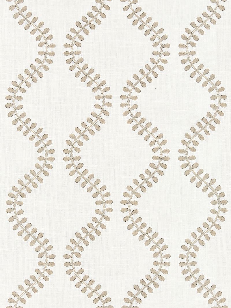 Scalamandre Fabric SC 000327127 Foglia Embroidery French Grey