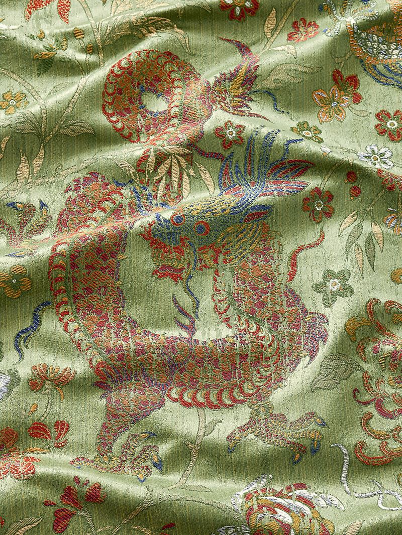 Scalamandre Fabric SC 000327327 Dragon Tableau Spring Multi