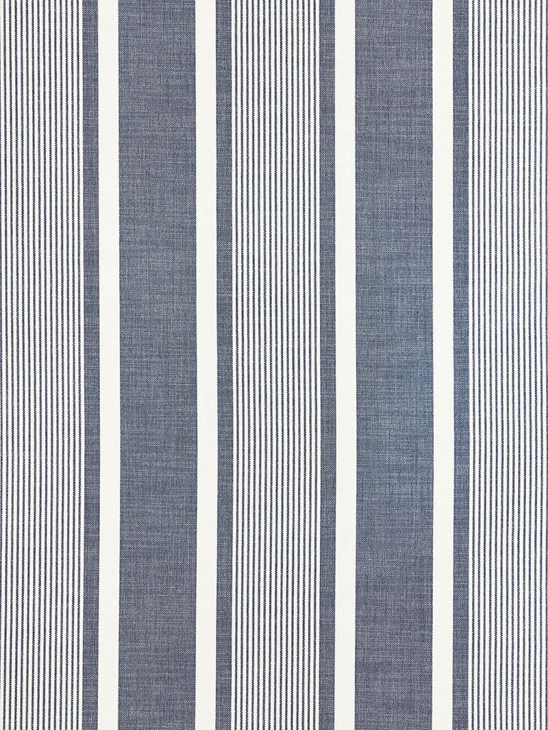 Scalamandre Fabric SC 000427111 Wellfleet Stripe Denim