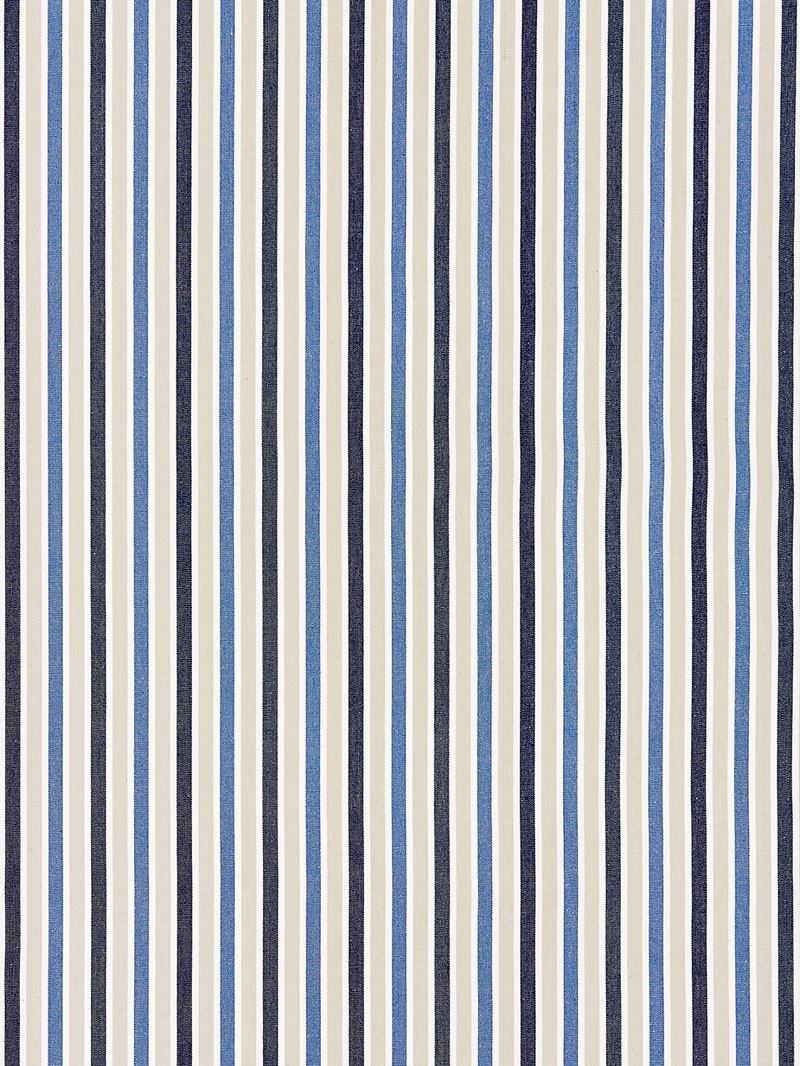 Scalamandre Fabric SC 000427114 Leeds Cotton Stripe Indigo