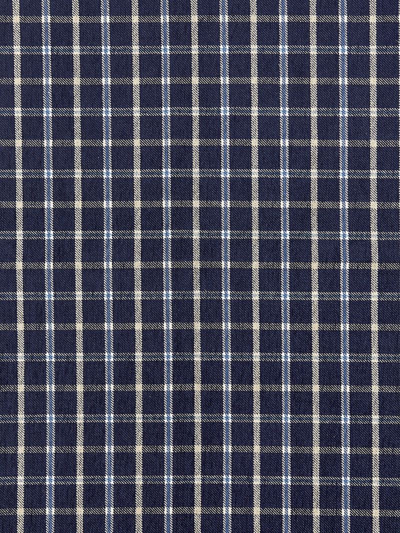 Scalamandre Fabric SC 000427121 Bristol Plaid Navy