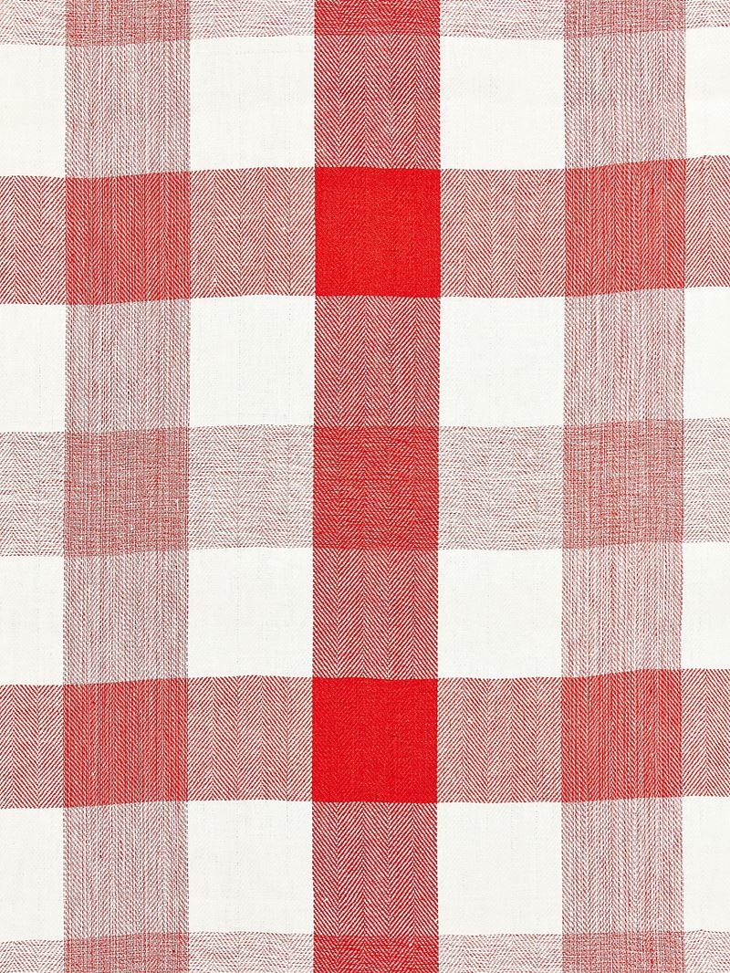 Scalamandre Fabric SC 000427135 Westport Linen Plaid Coral