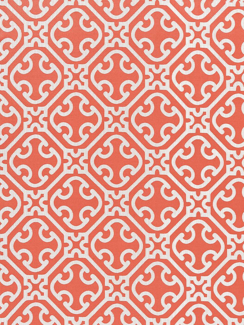 Scalamandre Fabric SC 000427214 Ailin Lattice Weave Coral