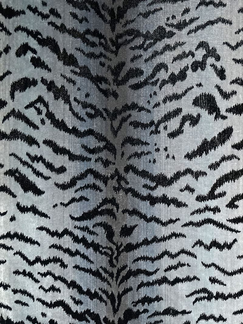 Scalamandre Fabric SC 000526167MMA Tigre Silver & Black