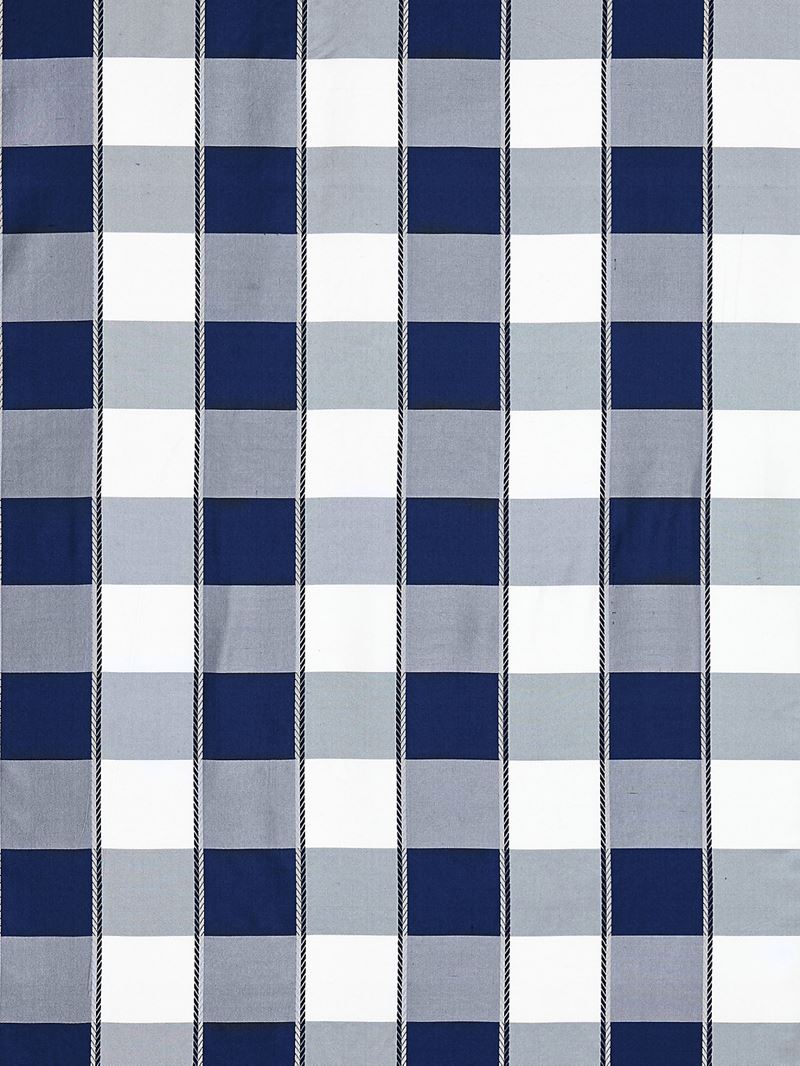 Scalamandre Fabric SC 000927024 Chelsea Check Navy