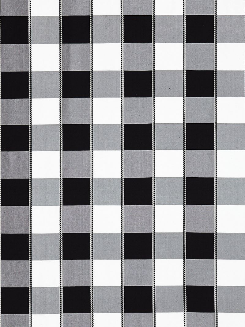 Scalamandre Fabric SC 001027024 Chelsea Check Onyx