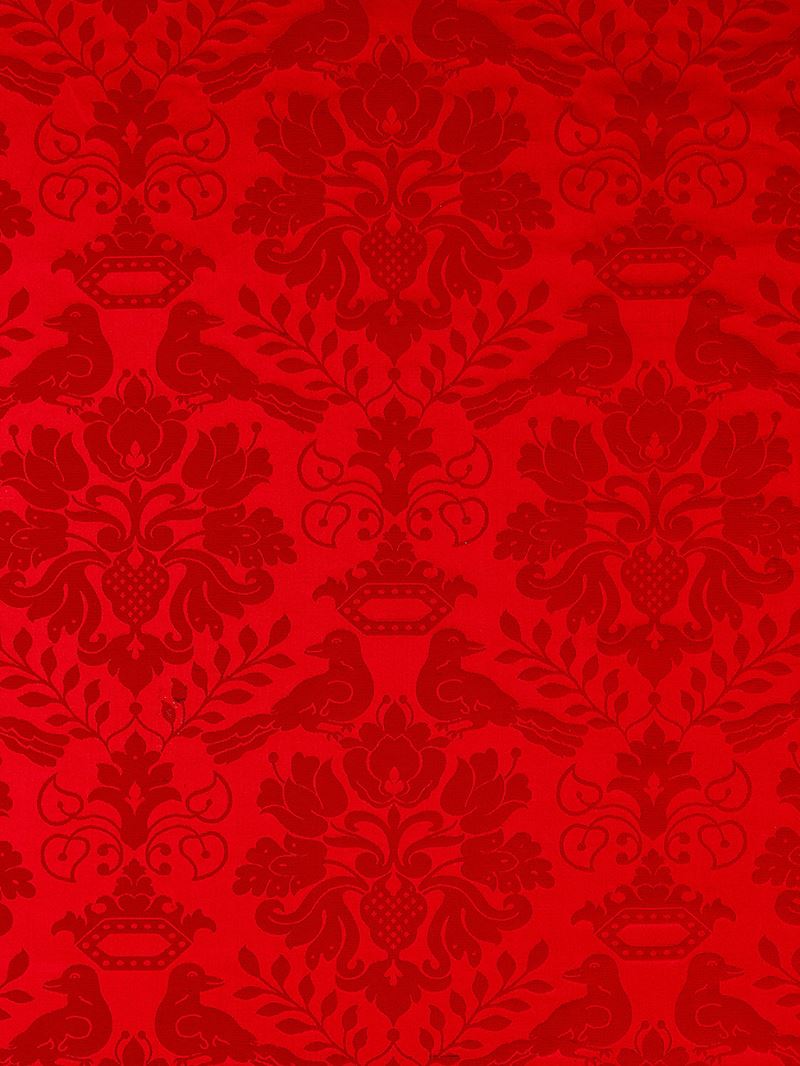 Scalamandre Fabric SC 00151098MM Love Bird Ruby