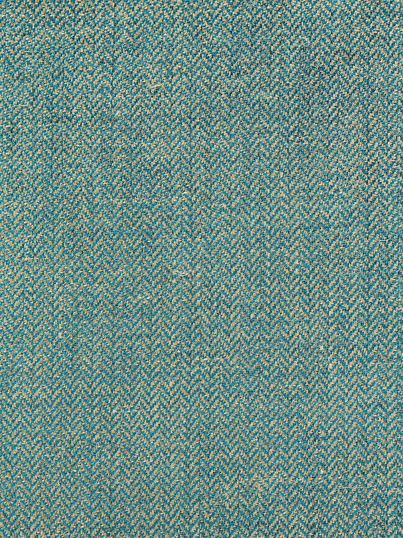 Scalamandre Fabric SC 001927006 Oxford Herringbone Weave Turquoise