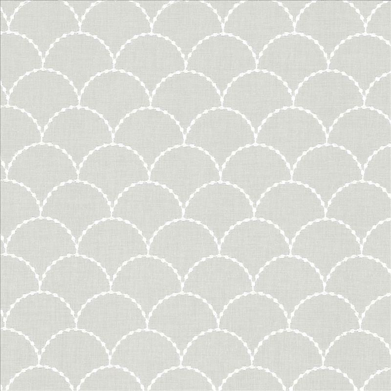 Kasmir Fabric Scalloped Ivory