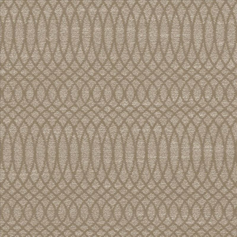 Kasmir Fabric Scrolly Stripe Flax