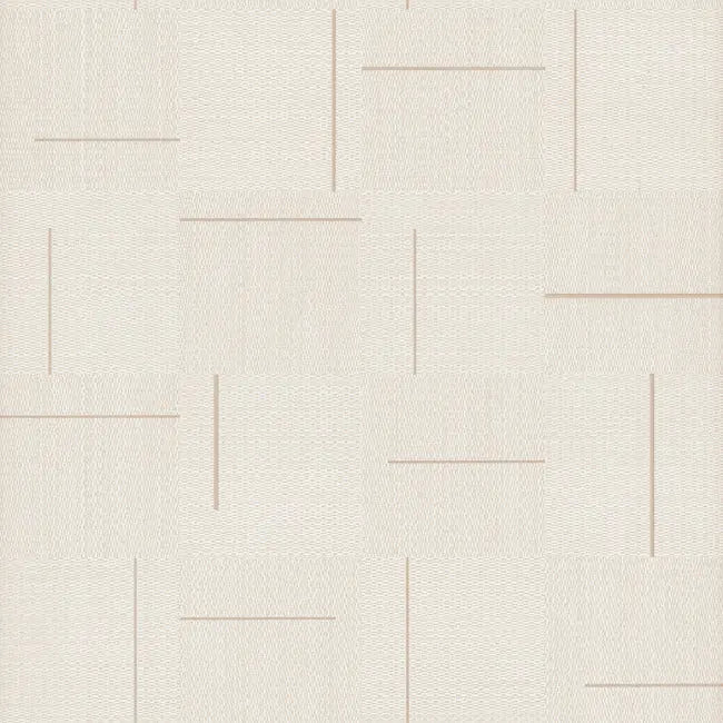 York SI24900 Linen Geo Block Weave Wallpaper