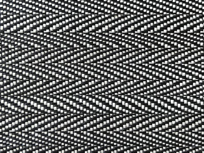 Scalamandre Fabric SK 0001MI65 Milzig Herringbone - Horsehair White / Black