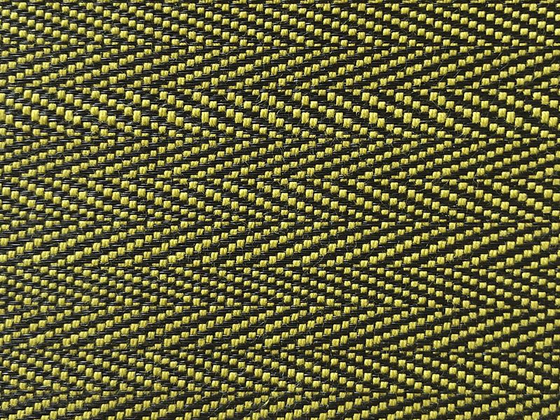 Scalamandre Fabric SK 0044MI65 Milzig Herringbone - Horsehair Chartreuse / Black