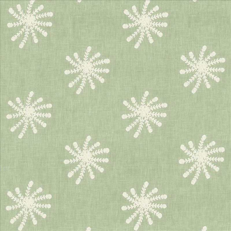 Kasmir Fabric Snowflake Aquamarine