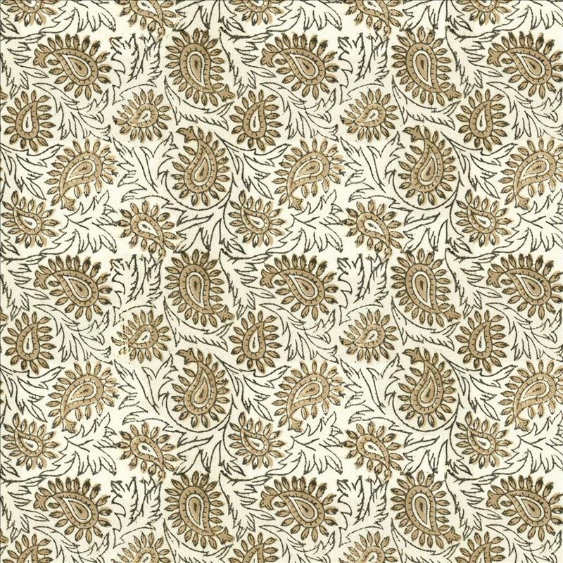 Kasmir Fabric Swansea Leaf Linen