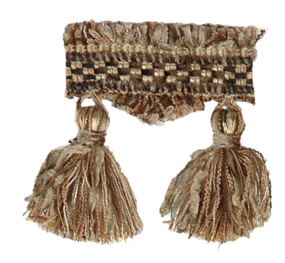 RM Coco Trim T1114 TASSEL FRINGE Quarry Stone Fring