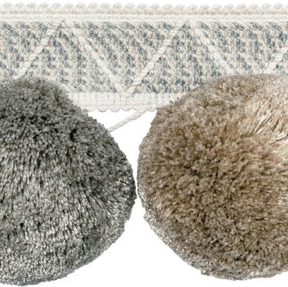 Kravet Couture Trim T30804.11 Phuket Poms Pewter