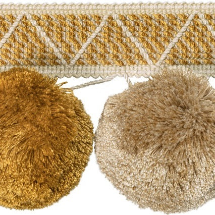 Kravet Couture Trim T30804.4 Phuket Poms Ochre